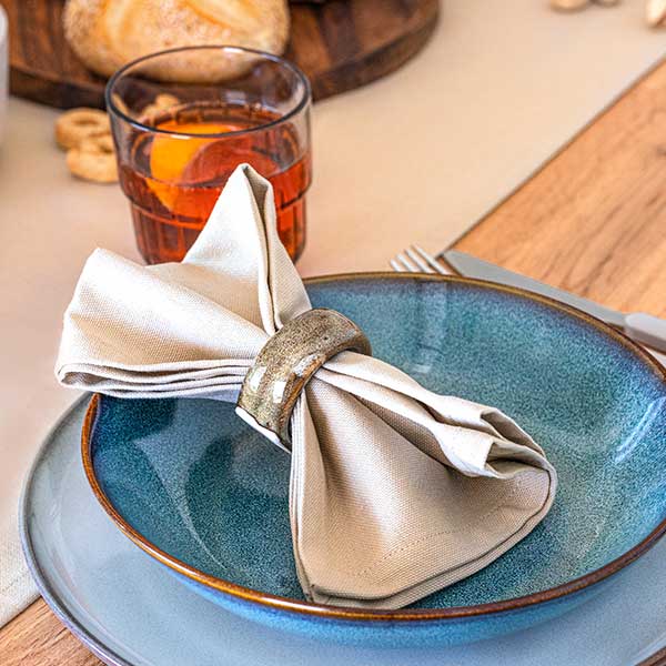 serviettes tissu table elegante