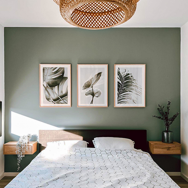 color de pared dormitorio moderno