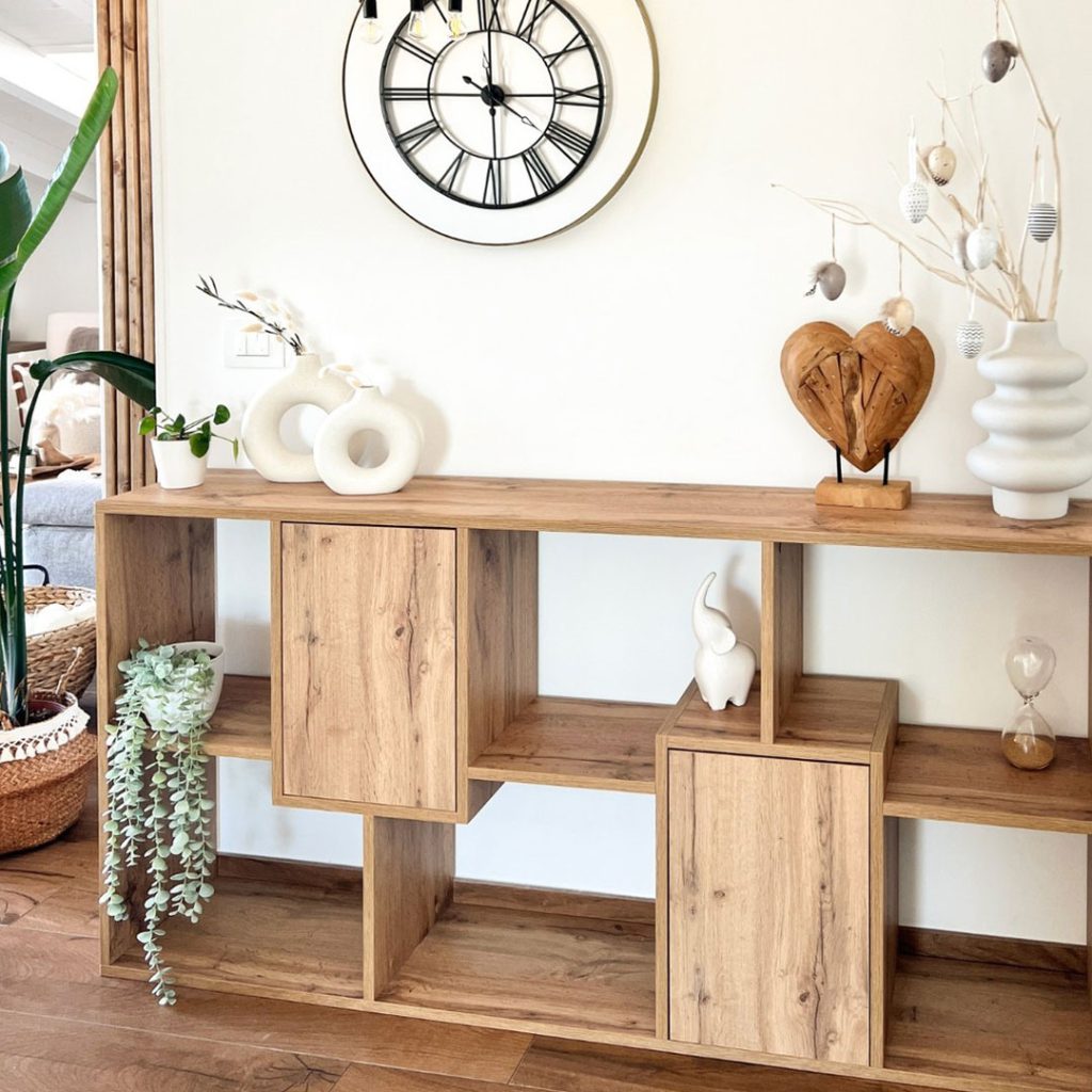 mueble para pasillo estrecho