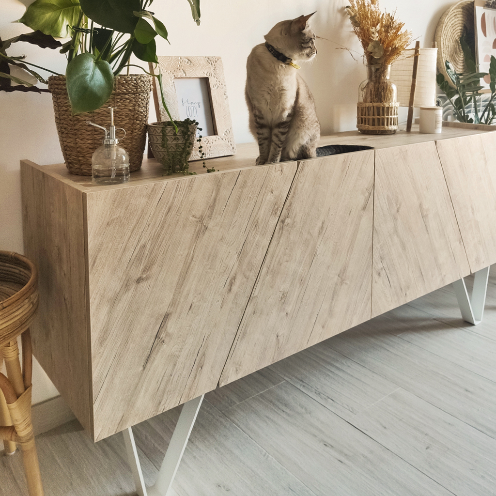 como decorar un aparador rustico