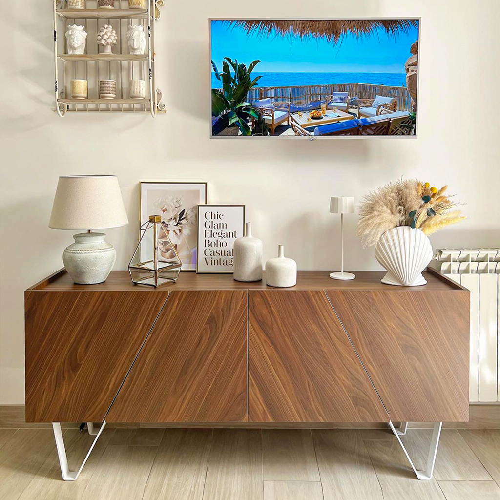 como decorar un aparador de salon