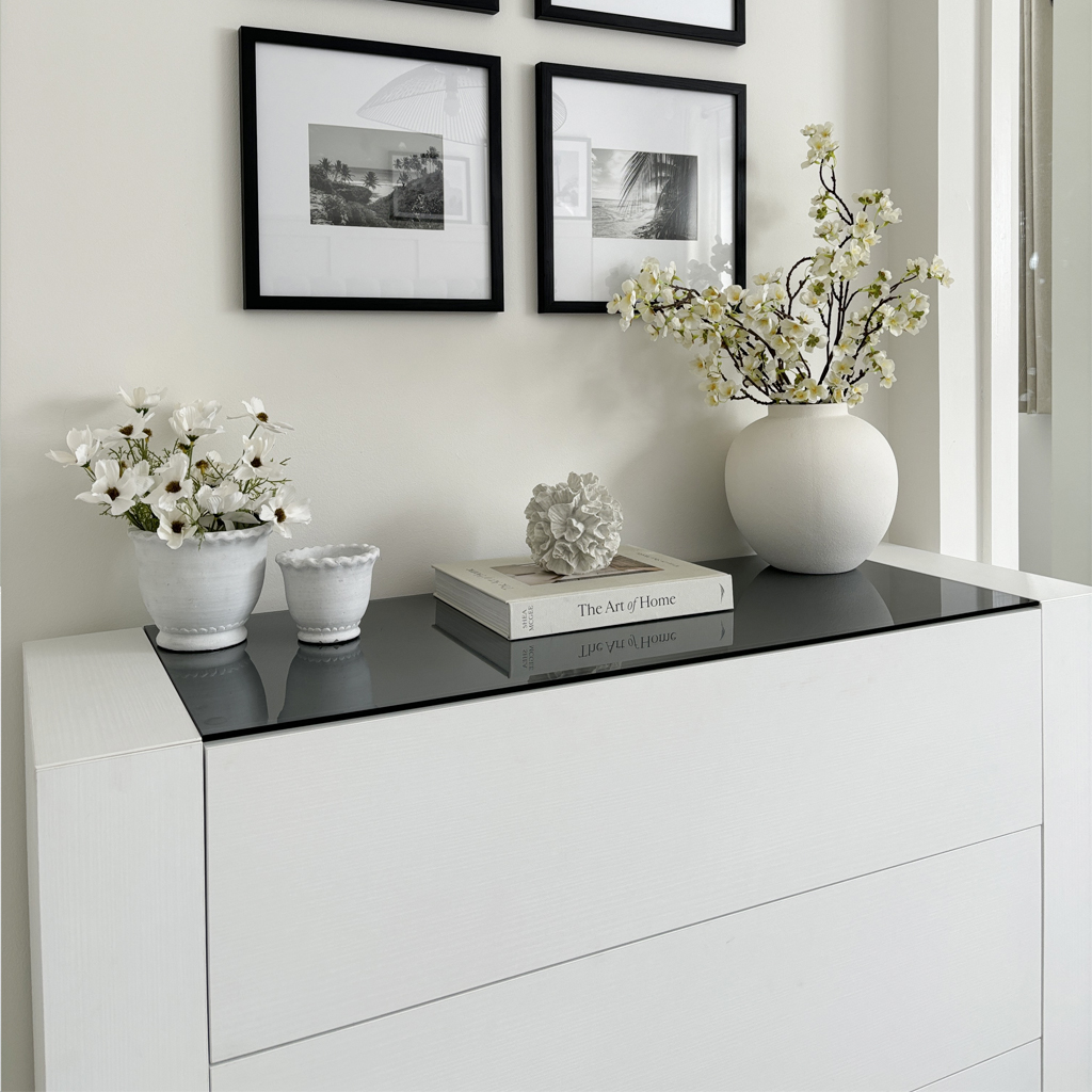 white sideboard