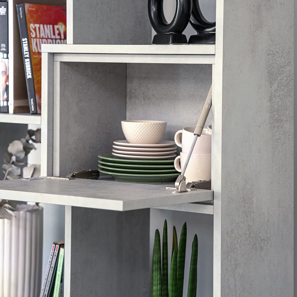 decoración estanterías salón