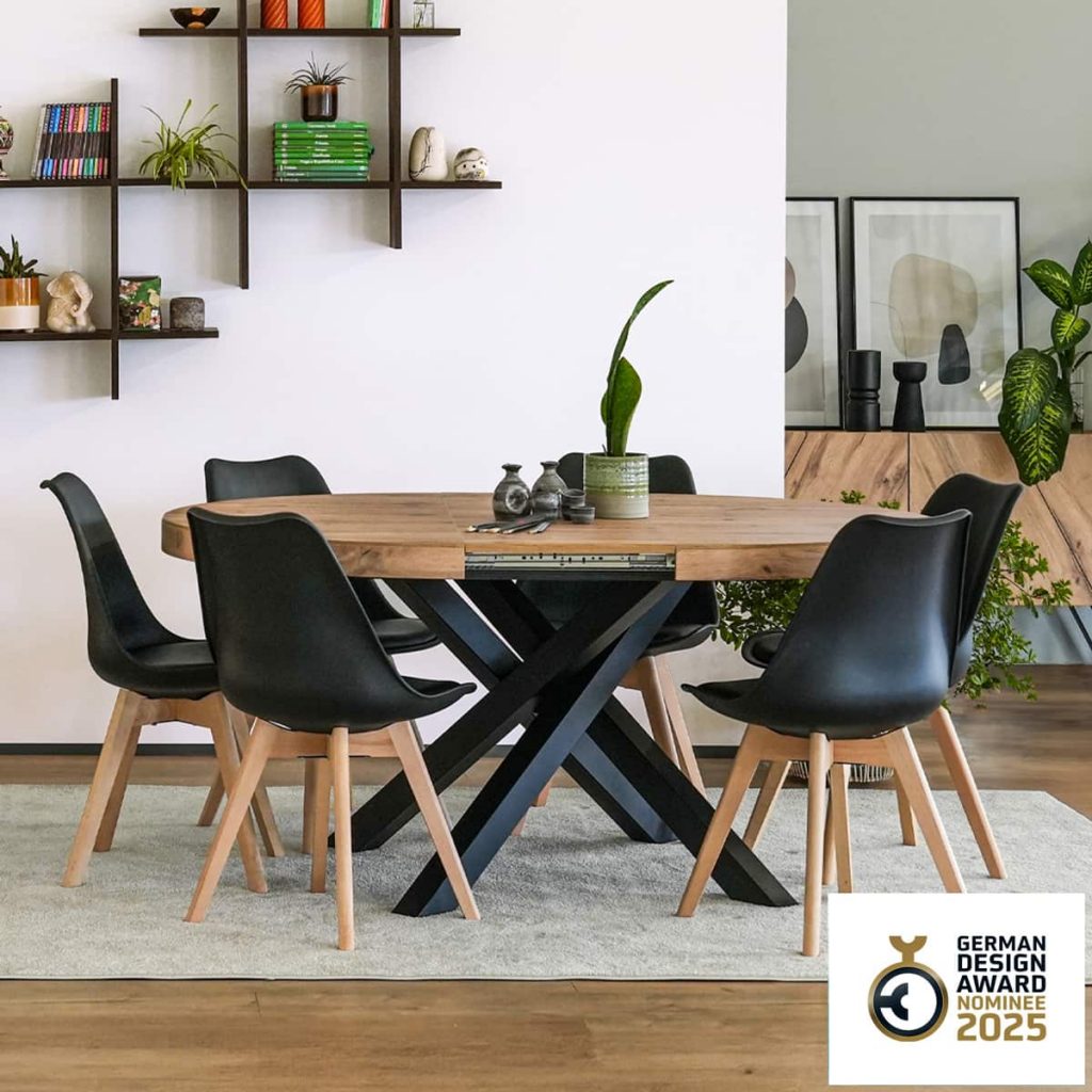 tavolo rotondo allungabile emma