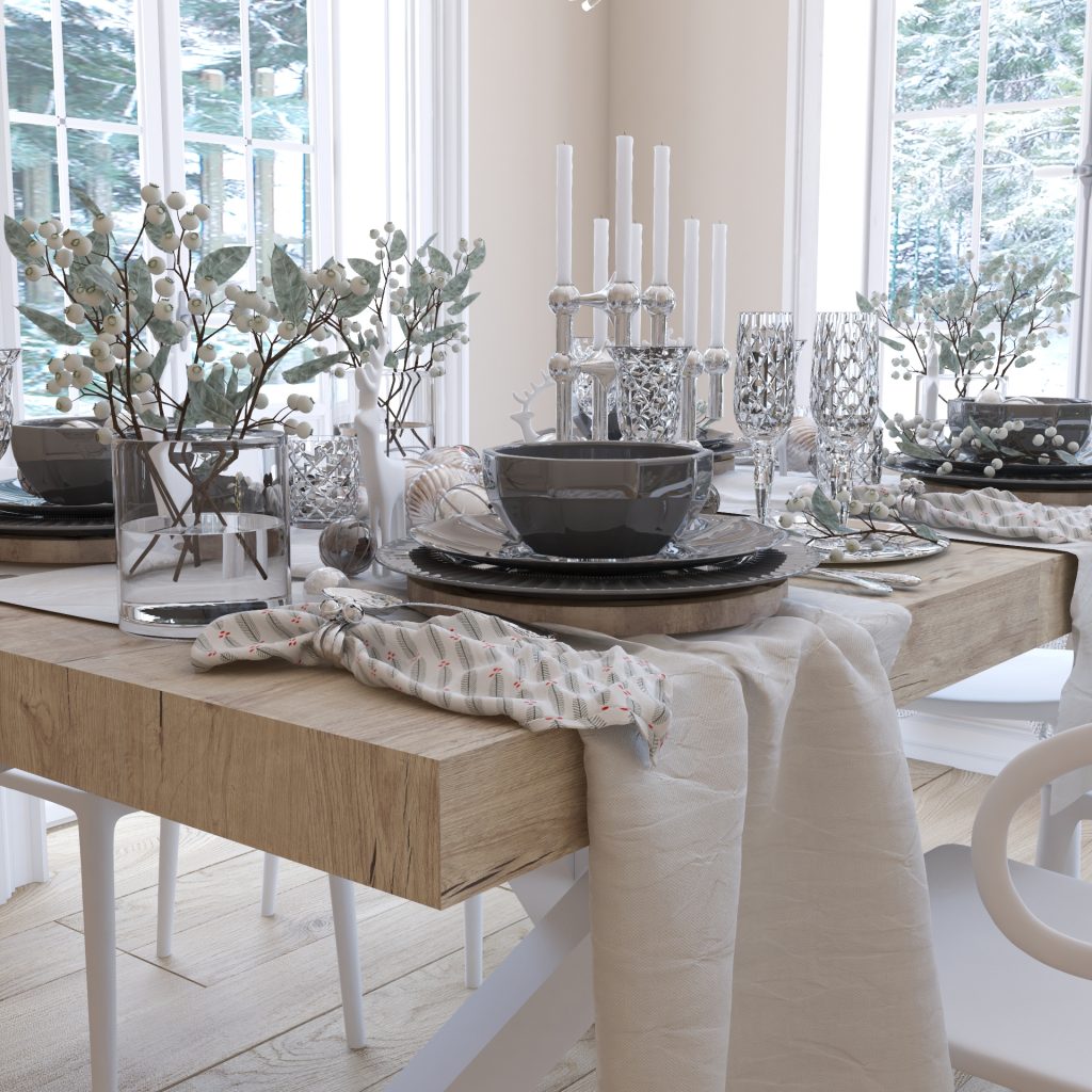 weihnachtstisch decken