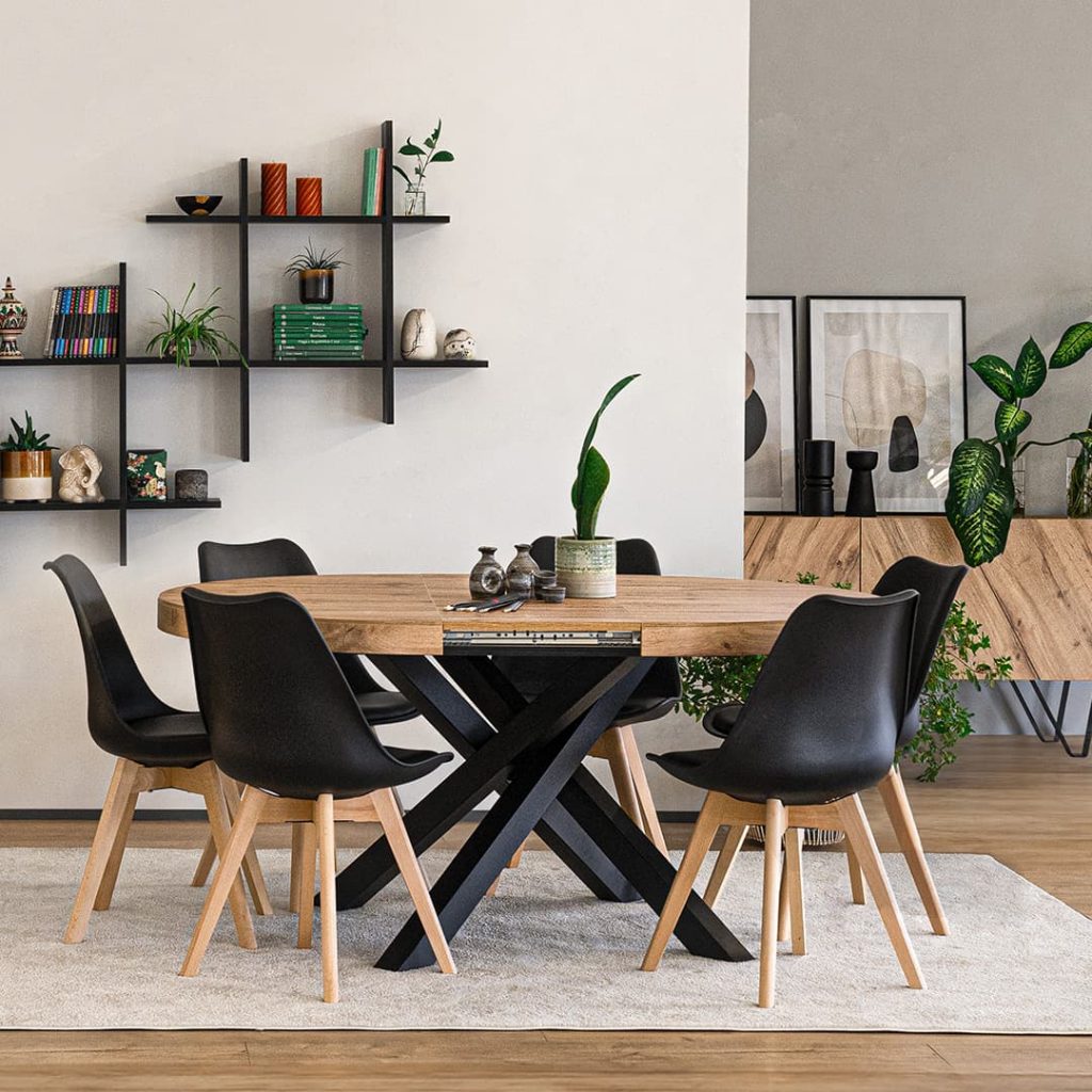 tavolo rotondo allungabile emma