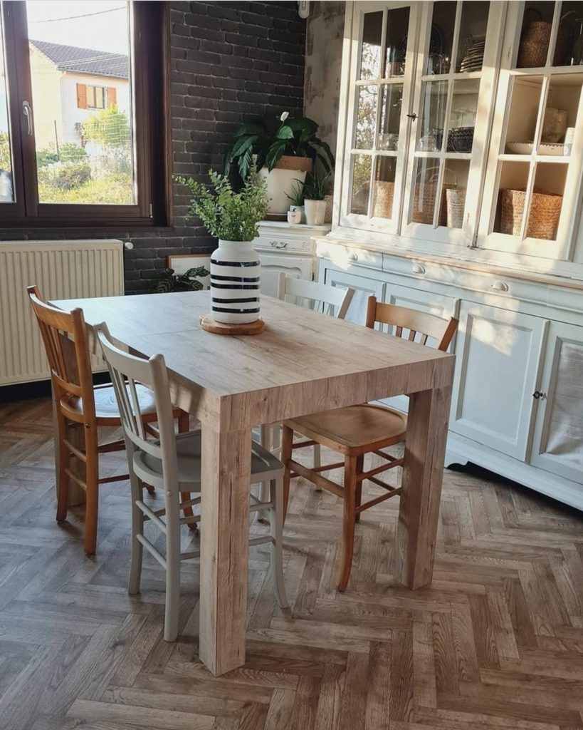 decoración para mesa de comedor