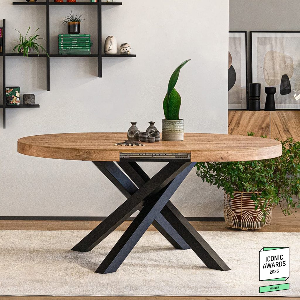 tavolo rotondo allungabile emma