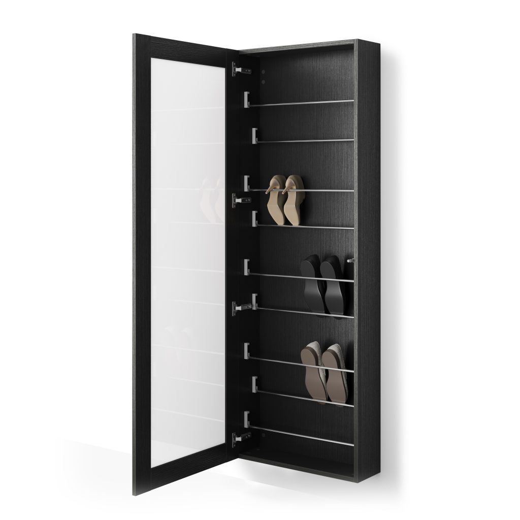 Scarpiera Rachele nero frassino Mobili Fiver