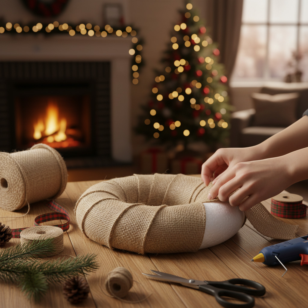 ghirlanda di natale fai da te