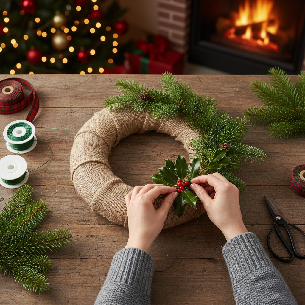 come fare una ghirlanda natalizia