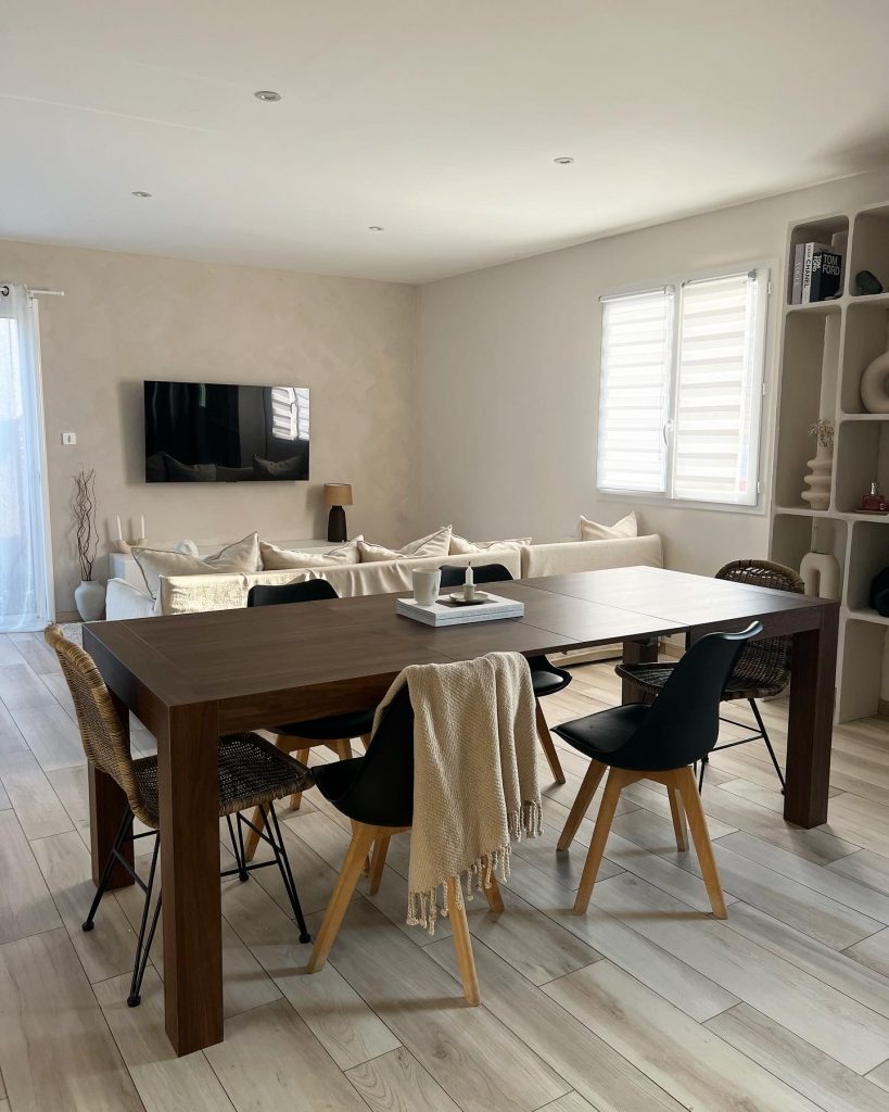 como decorar una mesa de comedor