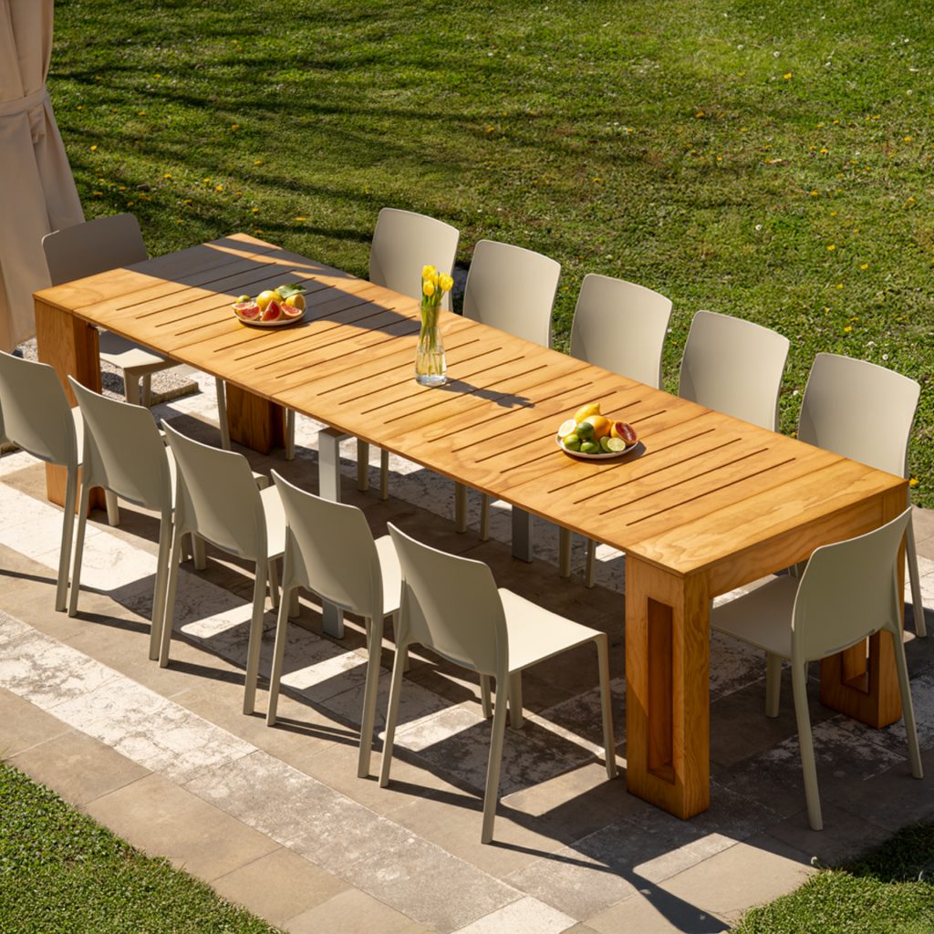 extendable garden console table