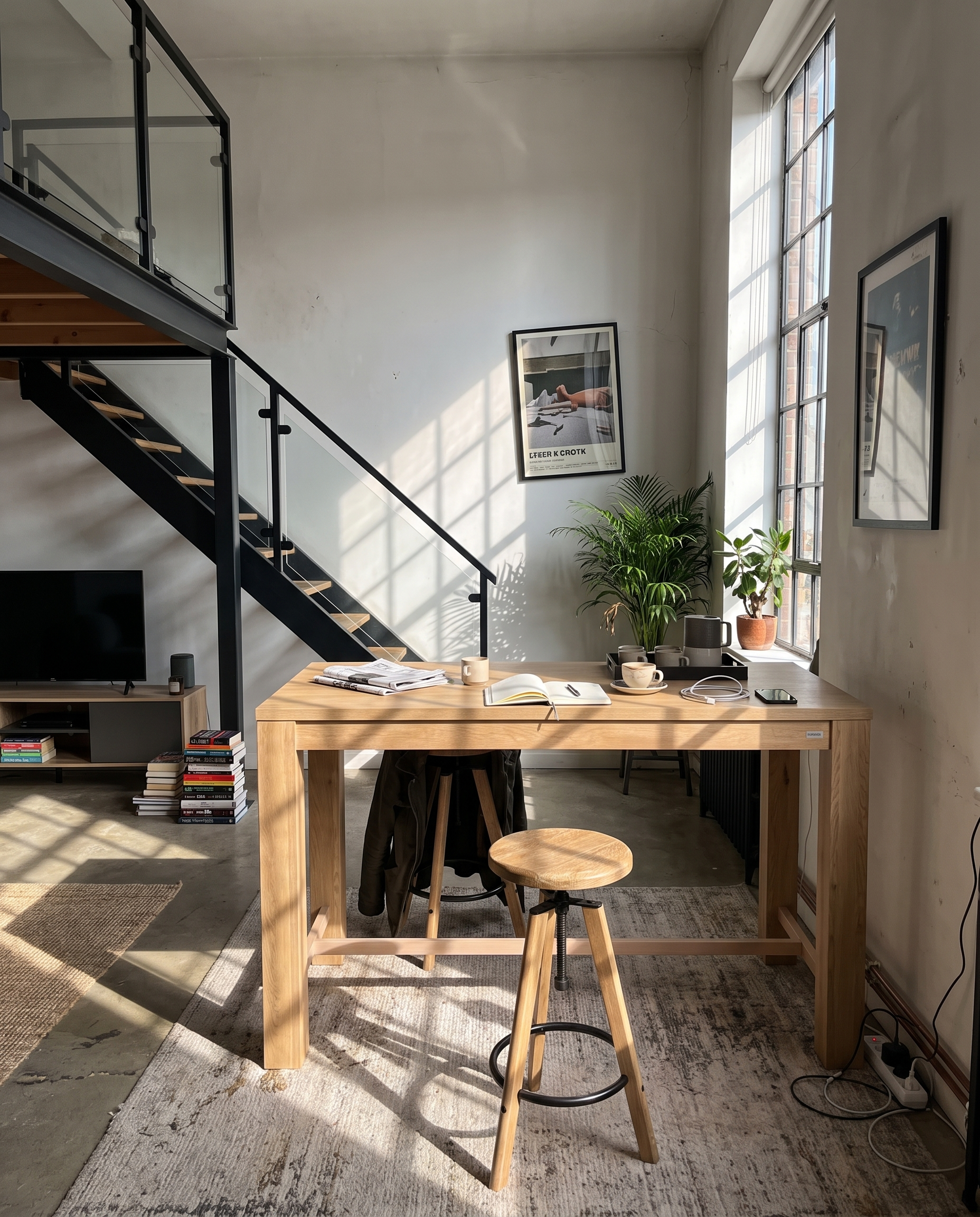 loft with mezzanine