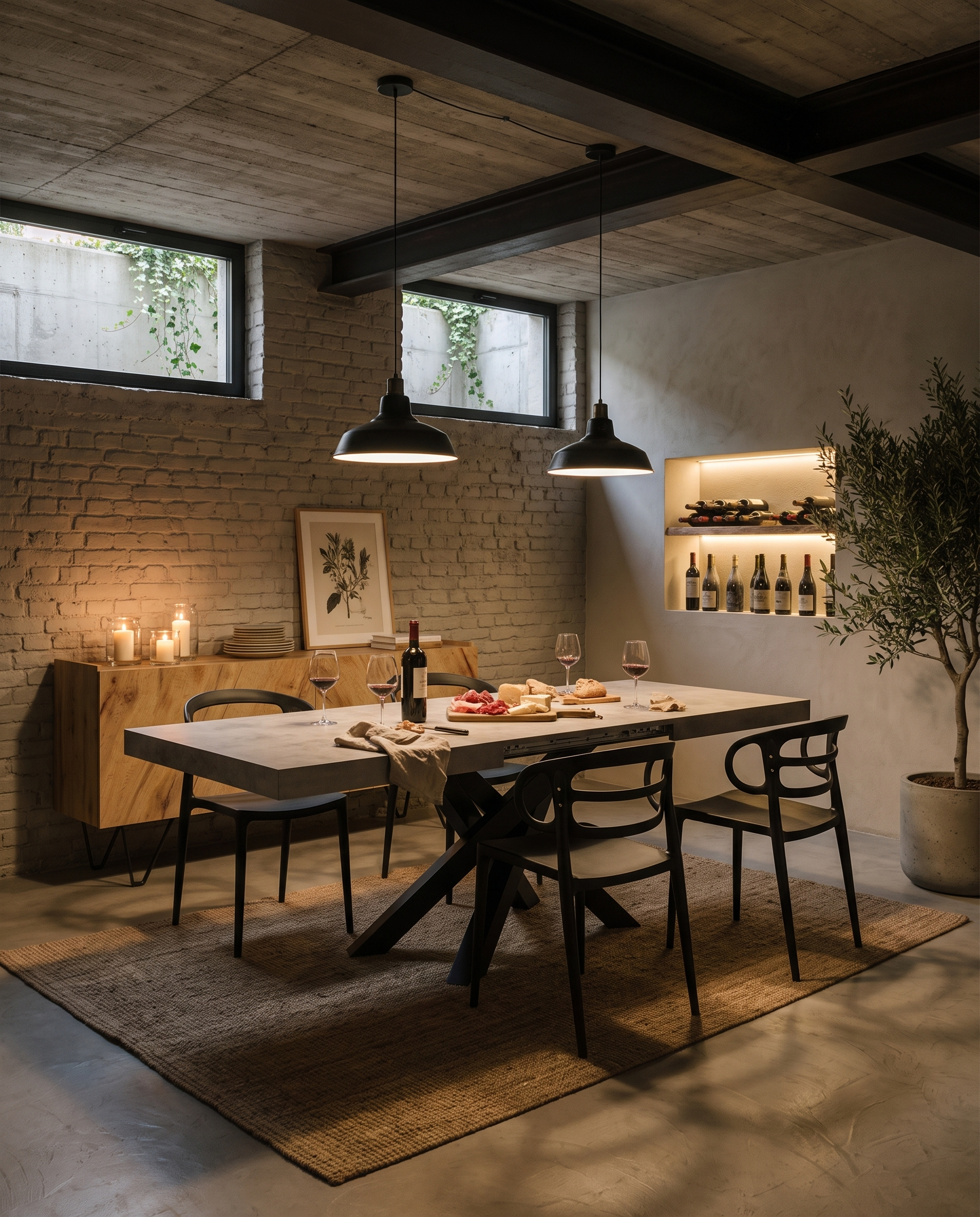 basement dining table