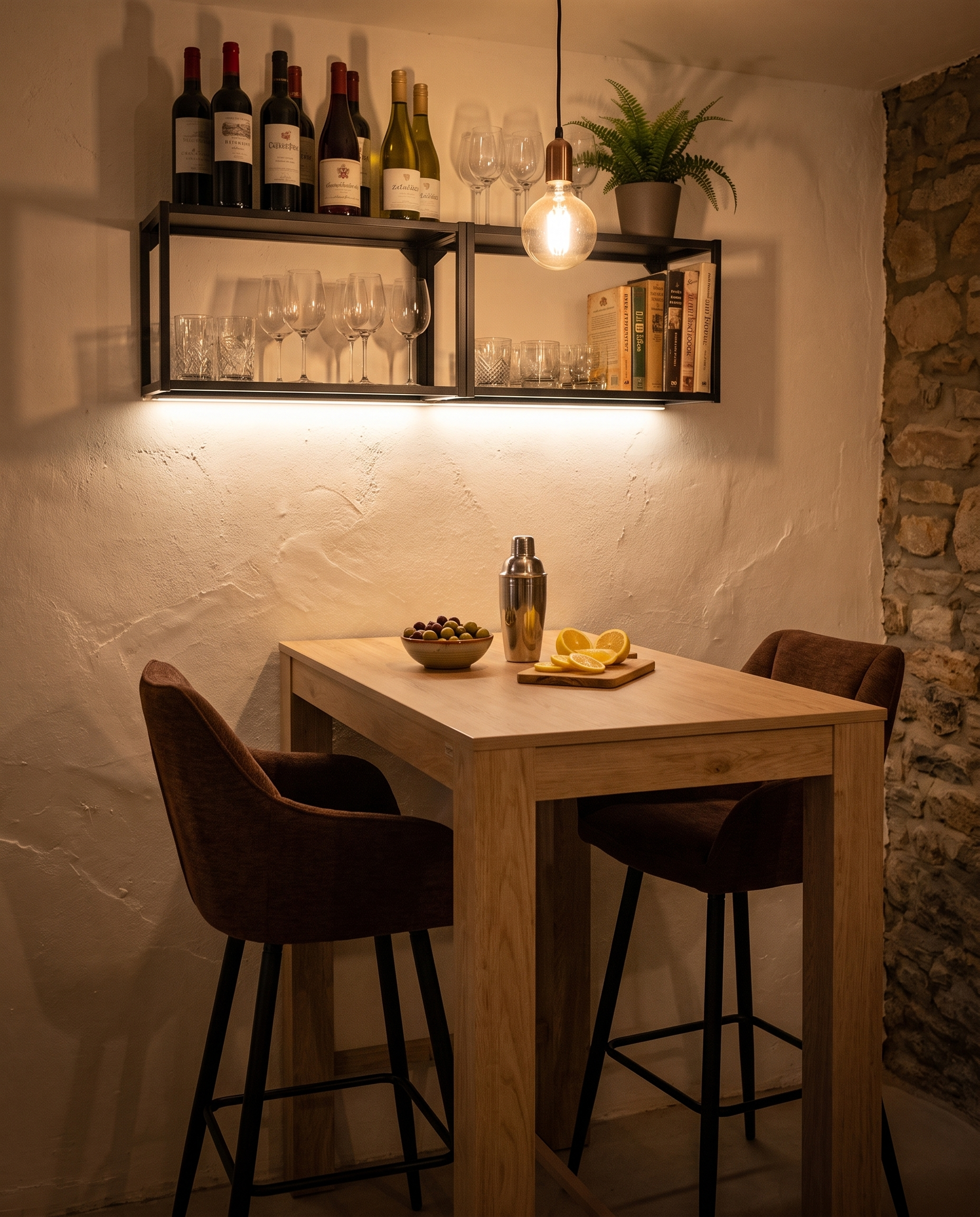 basement bar corner