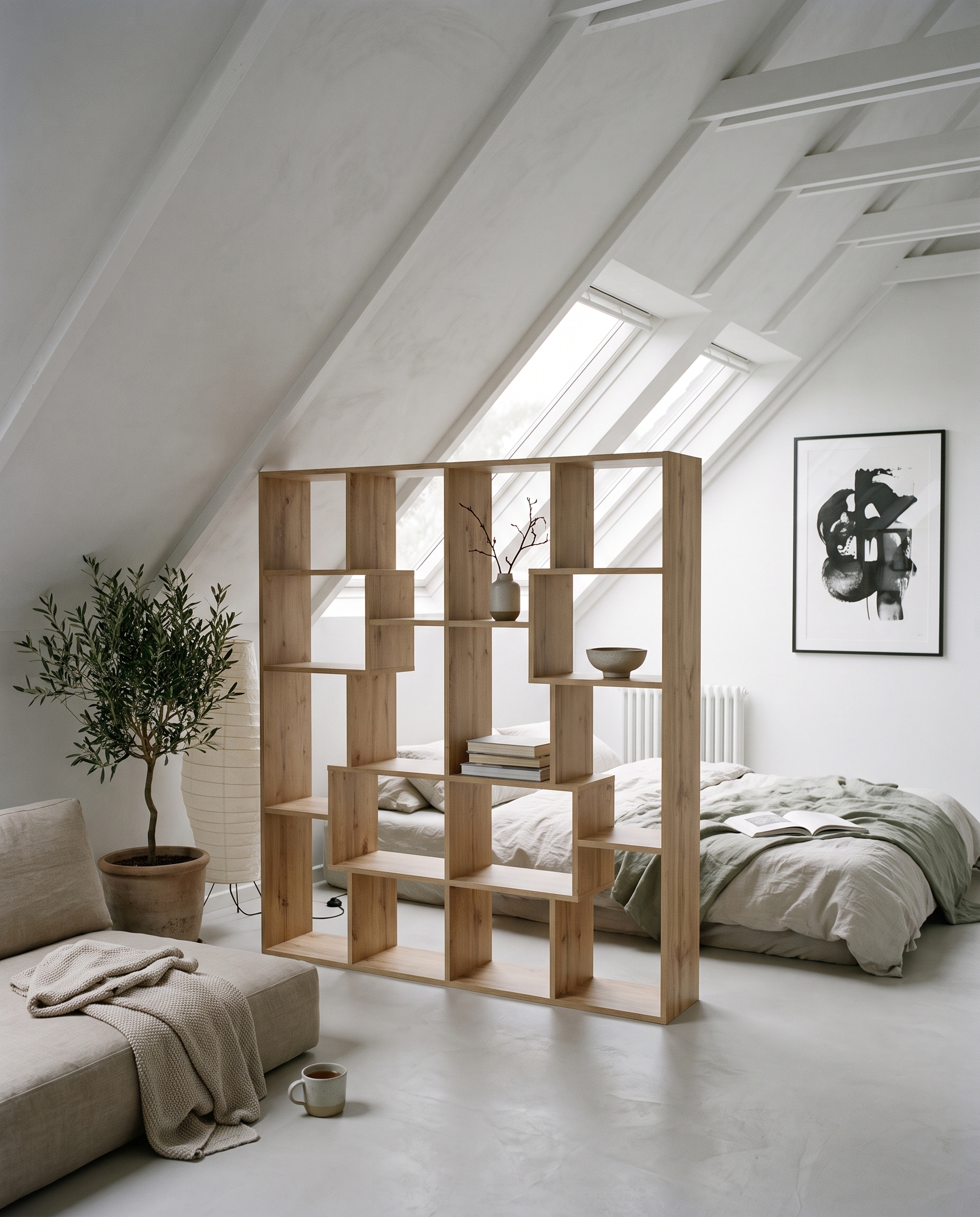 combles en espace ouvert